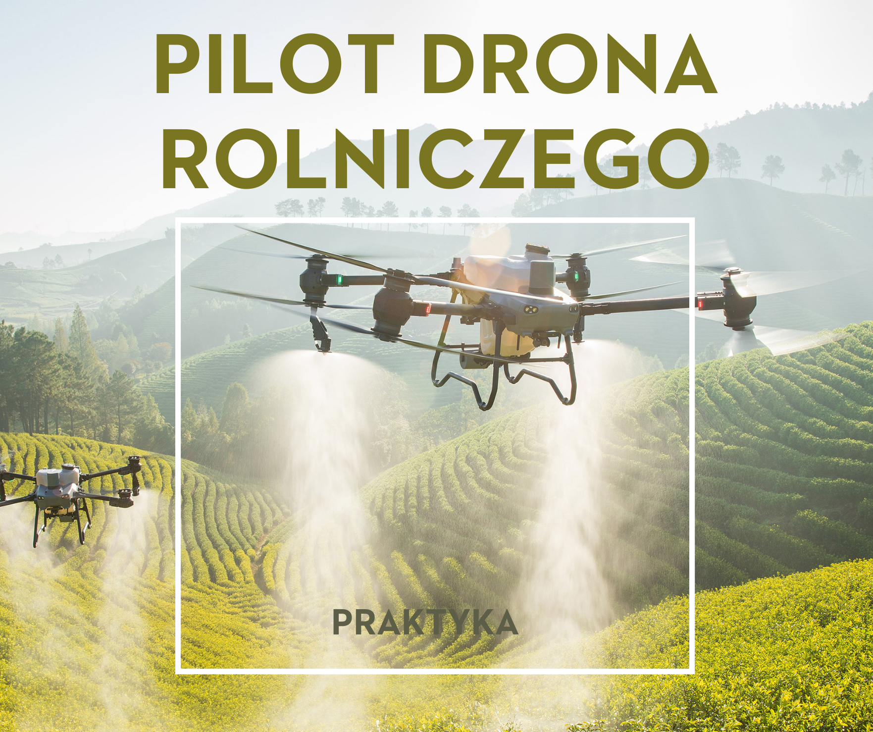 Pilot drona ROLNICZEGO praktyka w locie dronem DJI Agras