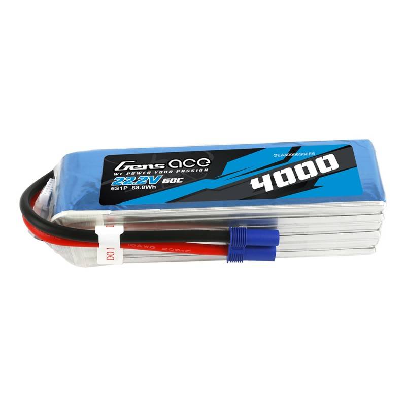 21142_1 Akumulator Gens Ace 4000mAh 22.2V 60C 6S1P EC5 - obrazek 1