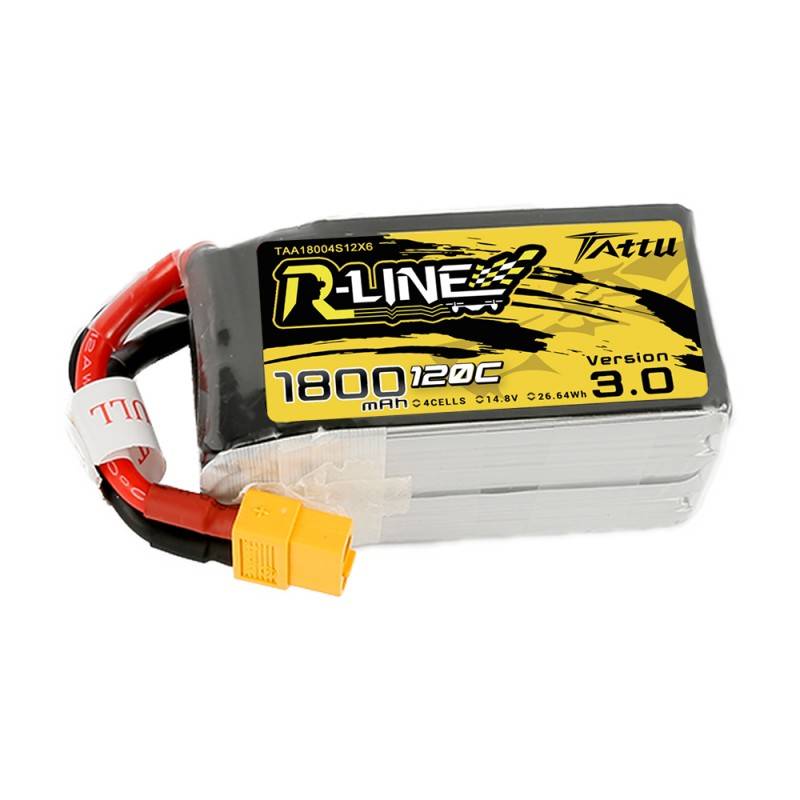 21944_1 Akumulator Tattu R-Line Version 3.0 1800mAh 14,8V 120C 4S1P XT60 - obrazek 1