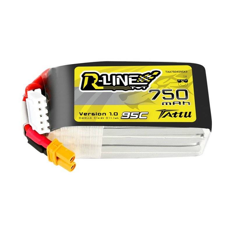 22803_1 Akumulator Tattu R-Line 750mAh 14.8V 95C 4S1P XT30 - obrazek 1