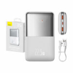 Powerbank Baseus Bipow Pro 20000mAh, 2xUSB, USB-C, 22.5W (biały)