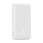 Magnetyczny mini powerbank Baseus 5000mAh, USB-C 20W (biały) - obrazek 3