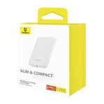 Magnetyczny mini powerbank Baseus 5000mAh, USB-C 20W (biały) - obrazek 8