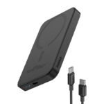 Magnetyczny mini powerbank Baseus 5000mAh, USB-C 20W (czarny) - obrazek 7