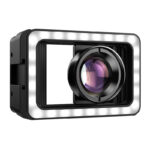 Obiektyw do telefonu APEXEL APL-HB100FL23 100mm makro z podświetleniem LED (czarny)