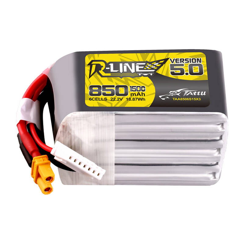 41474_1 Tattu R-Line Wersja 5.0 850mAh 22.2V 6S1P 150C Lipo XT30U-F - obrazek 1