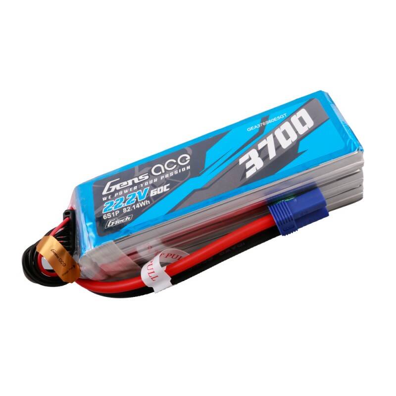 42325_1 Akumulator Gens ace G-Tech 3700mAh 22.2V 60C 6S1P Lipo Battery Pack - obrazek 1