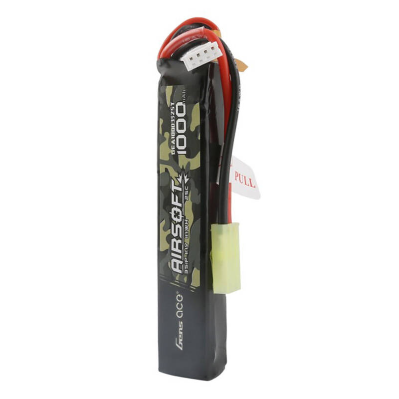 42735_1 Akumulator Gens ace 25C 1000mAh 3S1P 11.1V Airsoft Gun Lipo z konektorem mini Tamiya Plug - obrazek 1