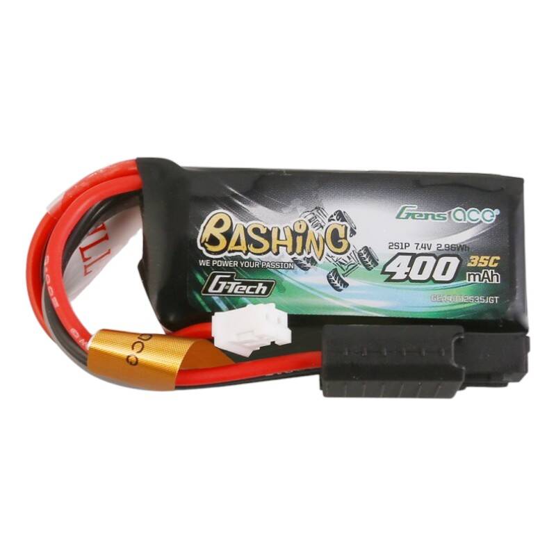 42805_1 Akumulator Gens ace G-Tech 400mAh 7.4V 2S1P 35C Lipo z konektorem JST-PHR Plug-Bashing Series - obrazek 1