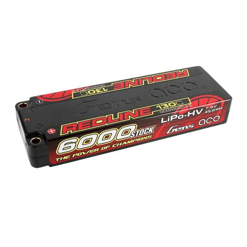 44068_4 Akumulator Gens ace Redline Series 6000mAh 7.6V 130C 2S2P HardCase 57# HV Lipo - obrazek 1