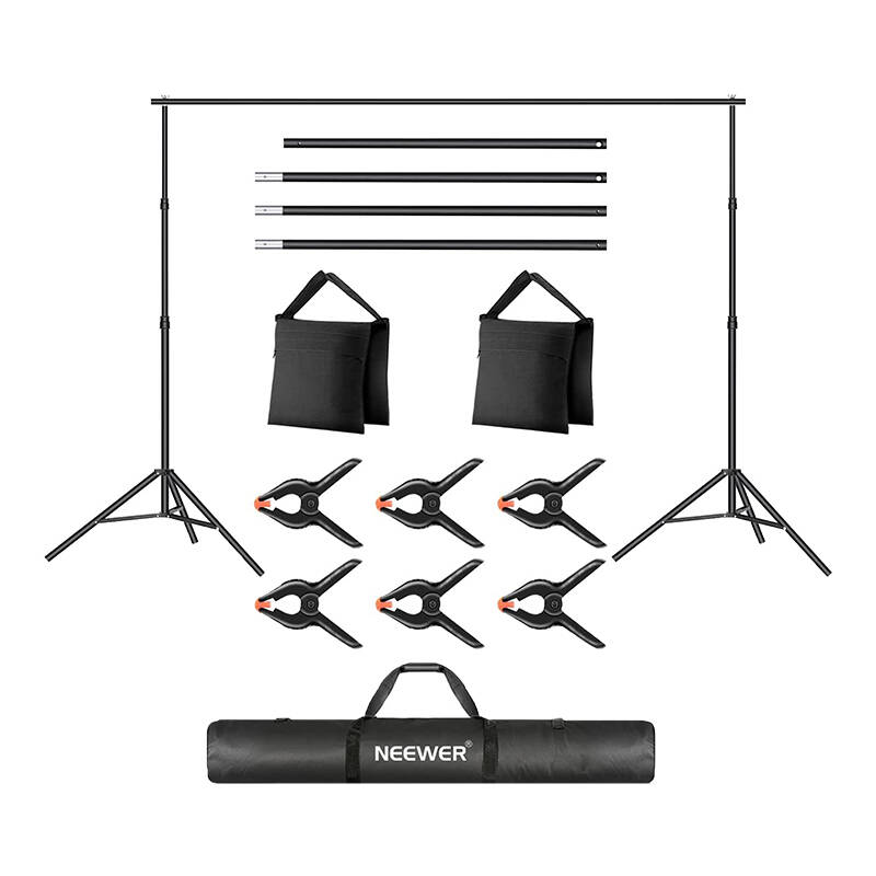 46217_1 Zestaw ze stojakiem na tło fotograficzne Neewer - obrazek 1