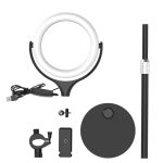 Stojak / statyw biurkowy Blitzwolf BW-SL4 na telefon, z lampą LED - obrazek 4