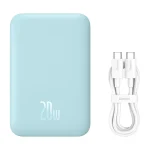 Powerbank magnetyczny Baseus Magnetic Mini 6000mAh, USB-C 20W MagSafe (niebieski) - obrazek 9