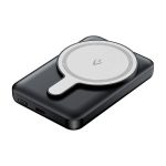 Powerbank magnetyczny Vention FHSB0 5000mAh 20 W+ kabel USB-A do USB-C (czarny) - obrazek 2