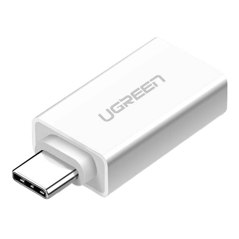 15040_1 Adapter USB-A 3.0 do USB-C 3.1 UGREEN US-173 (biały) - obrazek 1