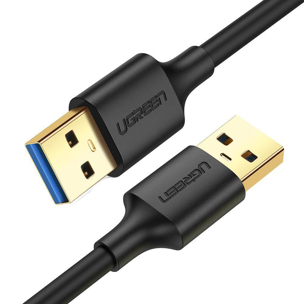 15091_1 Kabel USB 3.0 A-A UGREEN US128 2m (czarny) - obrazek 1