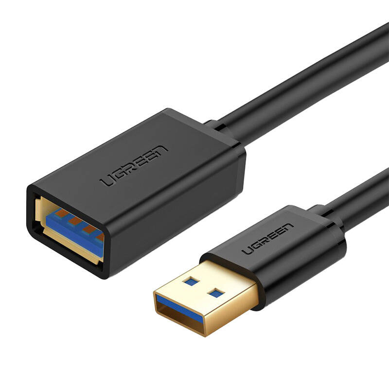 15097_1 Kabel USB 3.0 przedłużający UGREEN US129 1.5m (czarny) - obrazek 1