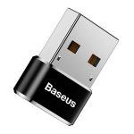 Adapter USB-C do USB-A Baseus 3A (czarny) - obrazek 3