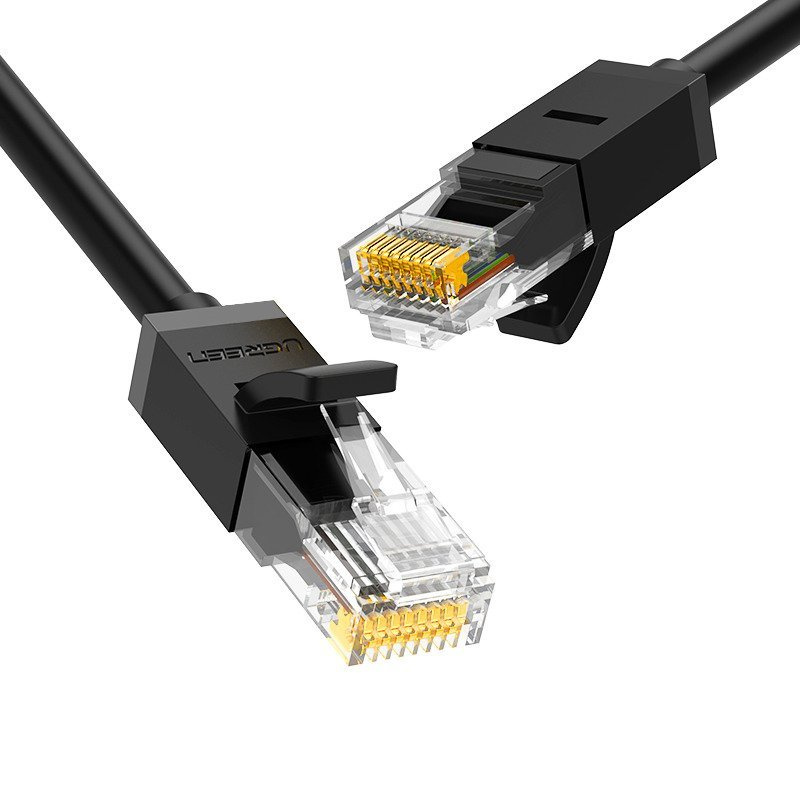16553_1 Kabel sieciowy UGREEN NW102 Ethernet RJ45, Cat.6, UTP, 8m (czarny) - obrazek 1