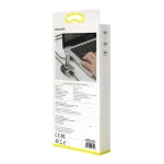 Adapter USB 4w1 Baseus Square Round, HUB USB 3.0 do 1x USB 3.0 + 3x USB 2.0, 1m (czarny) - obrazek 9