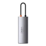 Hub 6w1 Baseus Metal Gleam Series, USB-C do 3x USB 3.0 + HDMI + USB-C PD + Ethernet RJ45 - obrazek 3