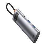 Adapter 7w1 Baseus Hub USB-C na 2x USB 3.0 + HDMI + USB-C PD - obrazek 7