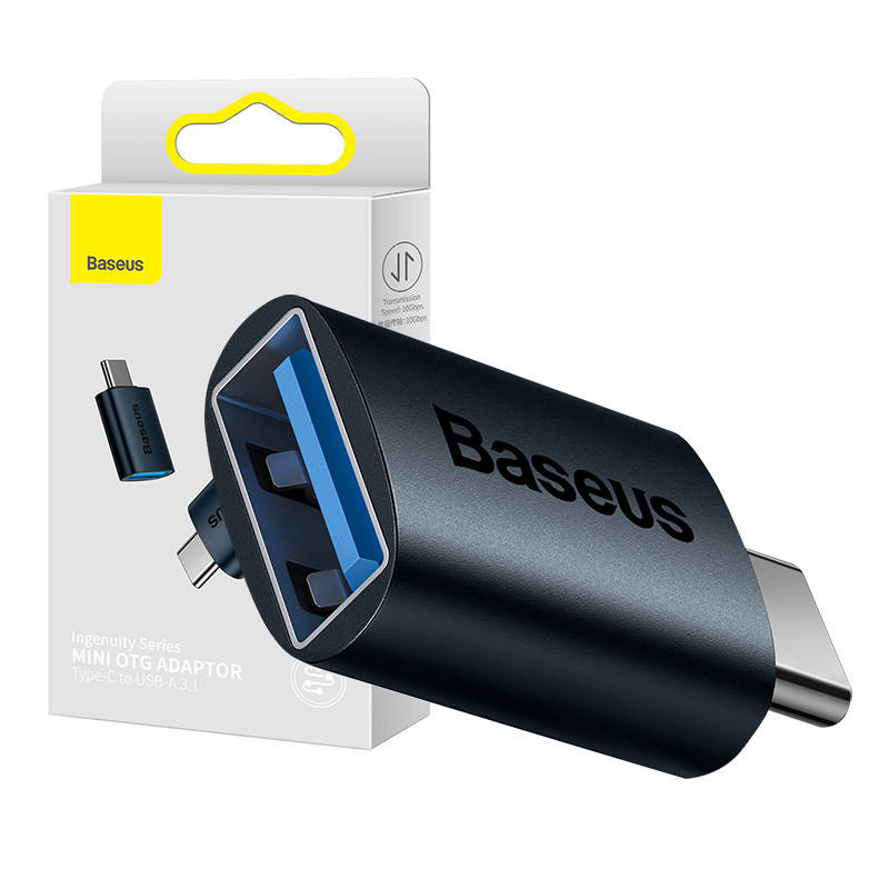 23577_6 Adapter USB-C do USB-A Baseus Ingenuity, OTG (niebieski) - obrazek 1