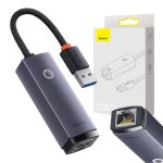 Adapter sieciowy Baseus Lite Series USB do RJ45, 1000Mbps (szary) - obrazek 7