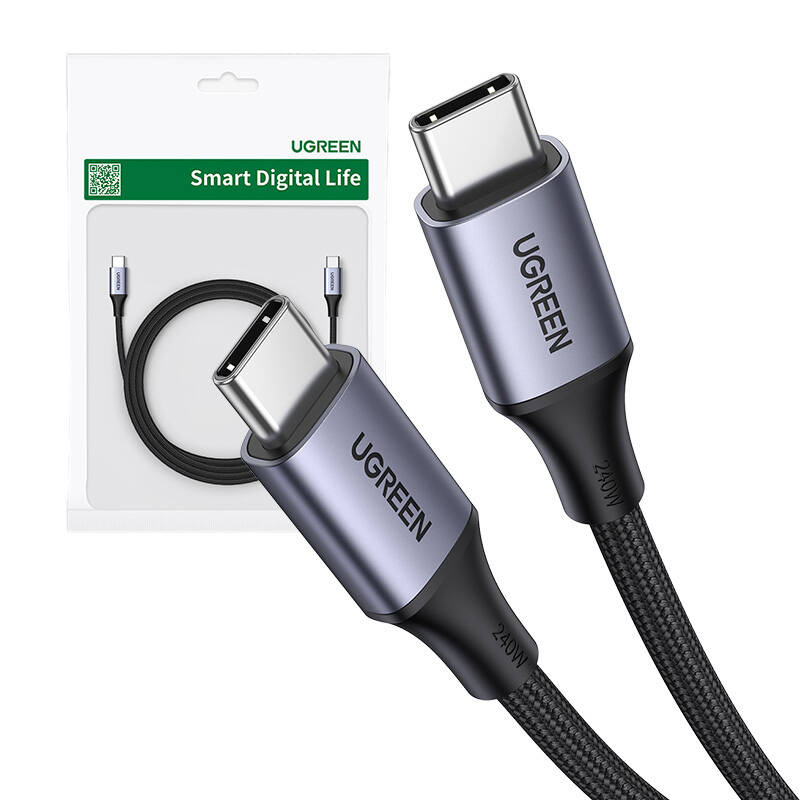 25035_3 Kabel USB-C do USB-C UGREEN US535, 240W, 2m (czarny) - obrazek 1