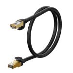 Kabel sieciowy Baseus Ethernet RJ45, 10Gbps, 1m (czarny) - obrazek 3