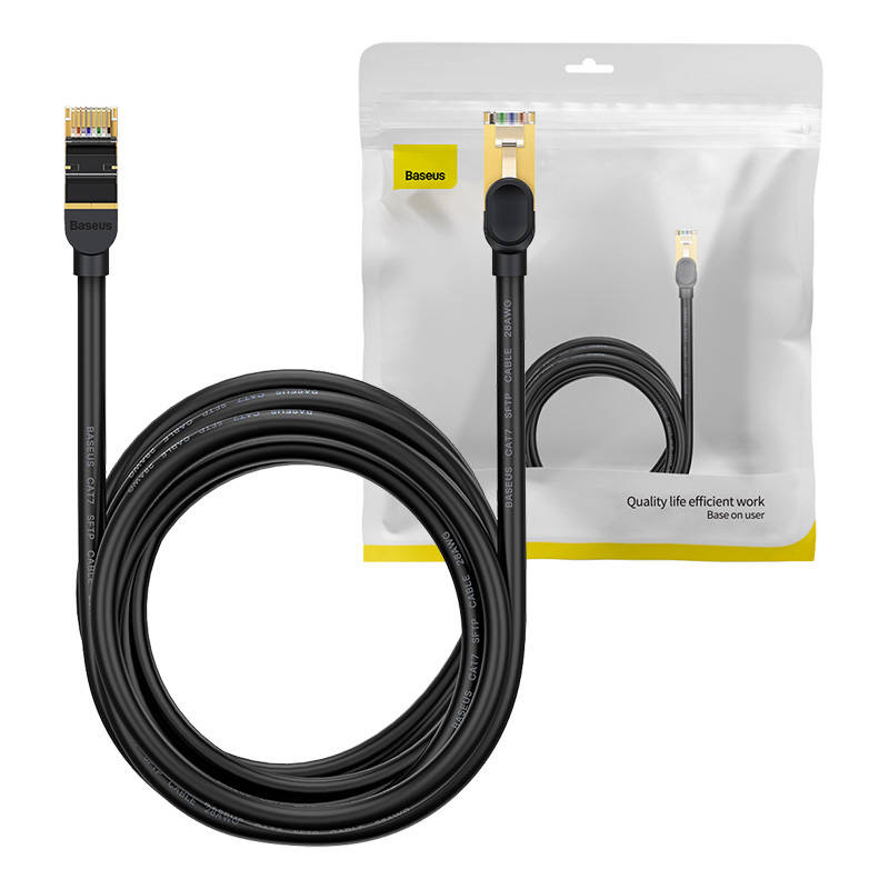 26334_6 Kabel sieciowy Baseus Ethernet RJ45, 10Gb, 8m (czarny) - obrazek 1