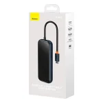 Hub 5w1 Baseus AcmeJoy series USB-C do 2xUSB 3.0 + USB 2.0 + USB-C PD + RJ45 (szary) - obrazek 10