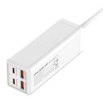 Listwa zasilająca z 1 gniazdem AC, 2x USB, 2x USB-C LDNIO SC1418, EU/US, 2500W (biała) - obrazek 5