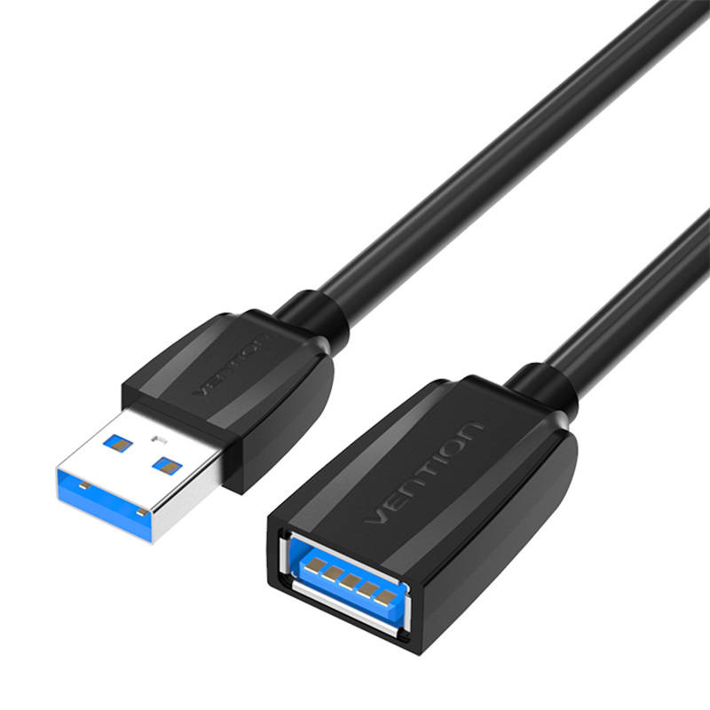 29075_1 Przedłużacz USB 3.0 męski USB do żeński Vention VAS-A45-B300 3m (czarny) - obrazek 1