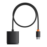 Adapter HDMI Baseus 2w1 z kablem 1m (czarny) - obrazek 4