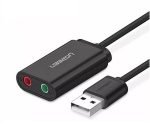 Zewnętrzna karta dźwiękowa USB UGREEN US205 15cm (czarny) - obrazek 2