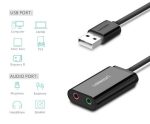 Zewnętrzna karta dźwiękowa USB UGREEN US205 15cm (czarny) - obrazek 3