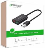 Zewnętrzna karta dźwiękowa USB UGREEN US205 15cm (czarny) - obrazek 4