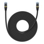 Kabel sieciowy w oplocie kat. 7 Baseus Ethernet RJ45, 10Gbps, 8m (czarny) - obrazek 3