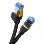 Kabel sieciowy w oplocie kat. 7 Baseus Ethernet RJ45, 10Gbps, 8m (czarny) - obrazek 5