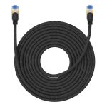 Kabel sieciowy w oplocie kat. 7 Baseus Ethernet RJ45, 10Gbps, 15m (czarny) - obrazek 2
