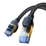 Kabel sieciowy w oplocie kat. 7 Baseus Ethernet RJ45, 10Gbps, 15m (czarny) - obrazek 6