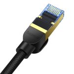 Kabel sieciowy w oplocie kat. 7 Baseus Ethernet RJ45, 10Gbps, 20m (czarny) - obrazek 7