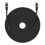 Kabel sieciowy w oplocie kat. 7 Baseus Ethernet RJ45, 10Gbps, 25m (czarny) - obrazek 3