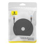 Kabel sieciowy w oplocie kat. 7 Baseus Ethernet RJ45, 10Gbps, 25m (czarny) - obrazek 8