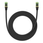 Kabel sieciowy w oplocie kat. 8 Baseus Ethernet RJ45, 40Gbps, 2m (czarny) - obrazek 3