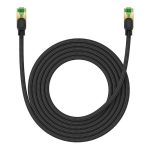 Kabel sieciowy w oplocie kat. 8 Baseus Ethernet RJ45, 40Gbps, 3m (czarny) - obrazek 2