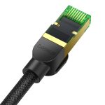 Kabel sieciowy w oplocie kat. 8 Baseus Ethernet RJ45, 40Gbps, 8m (czarny) - obrazek 7