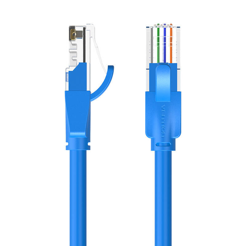 34926_1 Kabel sieciowy UTP CAT6 Vention IBELG RJ45 Ethernet 1000Mbps 1,5m niebieski - obrazek 1