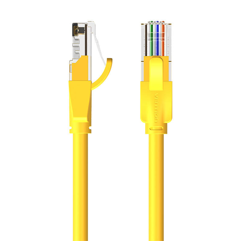 34929_1 Kabel sieciowy UTP CAT6 Vention IBEYF RJ45 Ethernet 1000Mbps 1m żółty - obrazek 1